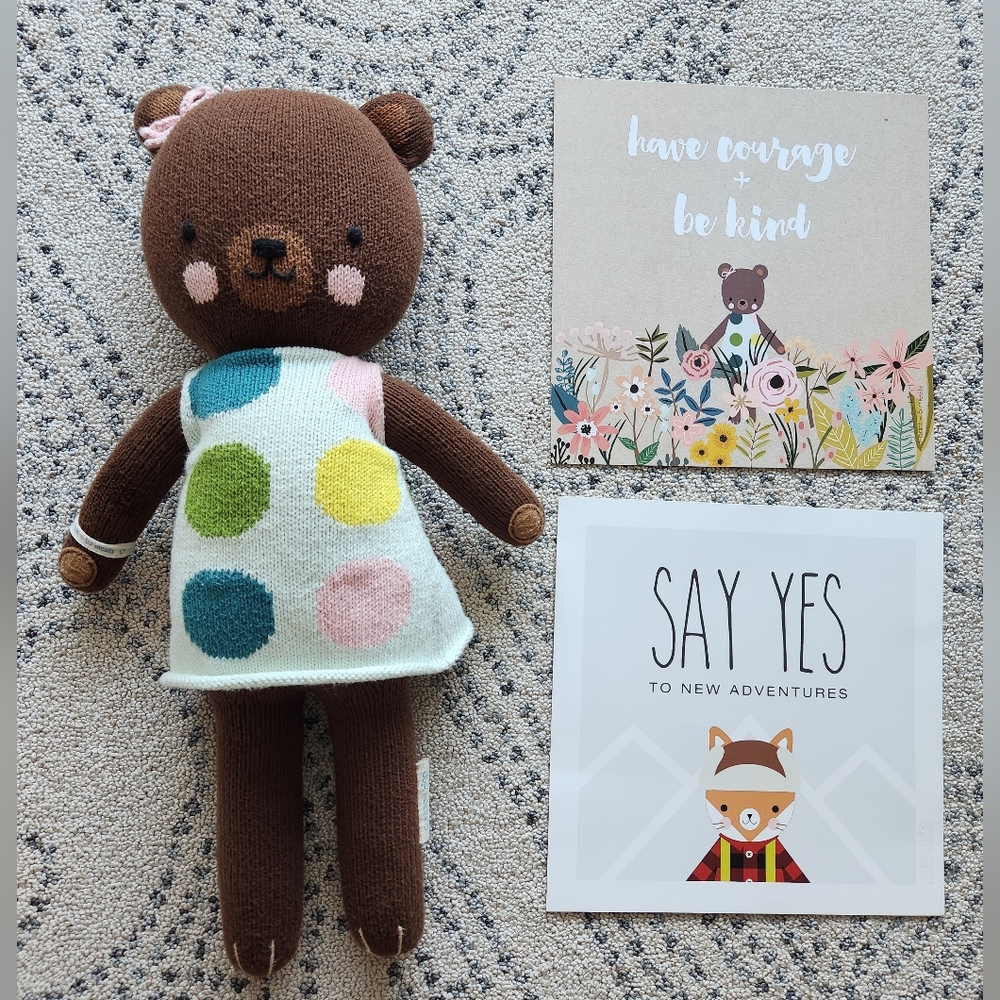 Cuddle + Kind Hand Knitted Ivy The Bear Doll 20"